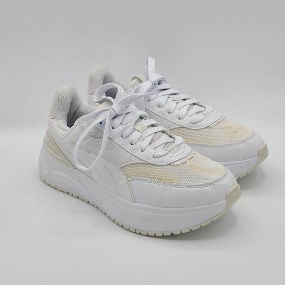 Puma  Smash Platform  399066-01 White  women\'s Size 8 main image 9